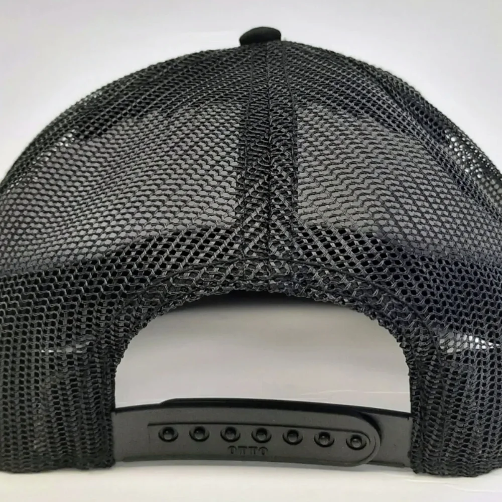 MB Retro Star Mercedes Benz Flat Bill Trucker Mesh Snapback Cap Hat Black Embroi - Picture 9 of 9